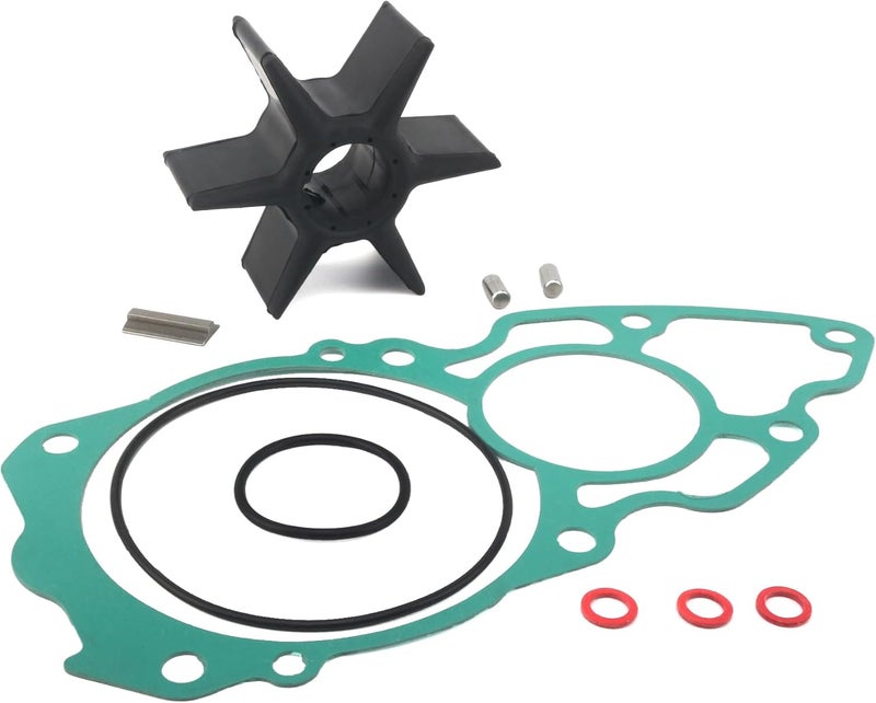 QUICKMARINE 6AW-44352 Marine Water Pump Impeller Service Kit fits Yamaha 4 Stroke V8 300 350 HP Boat Outboard Motor Replacement 6AW-44352-00 Sierra 18-8925 - Image 1